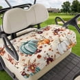 thumbnail image 1 of Golf Cart Seat Covers for 2 Seater,Green Orange Pumpkins Fall Microfiber Cart Seat Towel Blanket,Botanical Thanksgiving Retro Absorbent NonSlip Bench Seats Protector for Golf Course 51"x31", 1 of 9