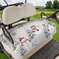 thumbnail image 1 of Golf Cart Seat Covers for 2 Seater,Grey Merry Christmas Microfiber Cart Seat Towel Blanket,Snowman Xmas Tree Snowflake Winter Birds Absorbent NonSlip Bench Seats Protector for Golf Course 51"x31", 1 of 9