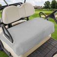thumbnail image 1 of Golf Cart Seat Covers for 2 Seater, Grey Soft Microfiber Cart Seat Towel Blanket, Modern Pure Gray Absorbent Breathable Non Slip Bench Seats Protector for Golf Course 51"x31", 1 of 9