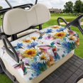 thumbnail image 1 of Golf Cart Seat Covers for 2 Seater,Hummingbird Microfiber Cart Seat Towel Blanket,Spring Farmhouse Oil Painting Sunflowers Absorbent Breathable Non Slip Bench Seats Protector for Golf Course 51"x31", 1 of 9