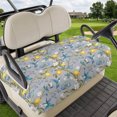 thumbnail image 1 of Golf Cart Seat Covers for 2 Seater, Lemon Tree Birds Soft Microfiber Cart Seat Towel Blanket, Green Botanical Blue Floral Absorbent Breathable Non Slip Bench Seats Protector for Golf Course 51"x31", 1 of 9