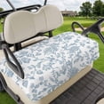 thumbnail image 1 of Golf Cart Seat Covers for 2 Seater,Light Blue Flower Microfiber Cart Seat Towel Blanket,Vintage Farmhouse Boho Leaf Spring Absorbent Breathable Non Slip Bench Seats Protector for Golf Course 51"x31", 1 of 9