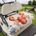 thumbnail image 1 of Golf Cart Seat Covers for 2 Seater,Lobster Coastal Microfiber Cart Seat Towel Blanket,Summer Beach Nautical Coral Shell Absorbent Breathable Non Slip Bench Seats Protector for Golf Course 51"x31", 1 of 9