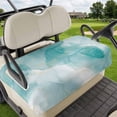 thumbnail image 1 of Golf Cart Seat Covers for 2 Seater,Marble Aqua Microfiber Cart Seat Towel Blanket,Gradient Gold Aesthetics Abstract Minimalist Art Absorbent NonSlip Bench Seats Protector for Golf Course 51"x31", 1 of 9