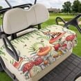 thumbnail image 1 of Golf Cart Seat Covers for 2 Seater,Mushroom Fox Microfiber Cart Seat Towel Blanket,Green Leaf Butterfly Red Retro Plant Absorbent Breathable Non Slip Bench Seats Protector for Golf Course 51"x31", 1 of 9