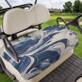 thumbnail image 1 of Golf Cart Seat Covers for 2 Seater, Navy White Soft Microfiber Cart Seat Towel Blanket, Marble Modern Artwork Absorbent Breathable Non Slip Bench Seats Protector for Golf Course 51"x31", 1 of 9