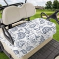 thumbnail image 1 of Golf Cart Seat Covers for 2 Seater,Pastoral Flowers Microfiber Cart Seat Towel Blanket,Vintage Haze Blue Farmhouse Plant Absorbent Breathable Non Slip Bench Seats Protector for Golf Course 51"x31", 1 of 9