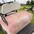thumbnail image 1 of Golf Cart Seat Covers for 2 Seater, Pink Snowflake Christmas Soft Microfiber Cart Seat Towel Blanket, Xmas Snowflake Absorbent Breathable Non Slip Bench Seats Protector for Golf Course 51"x31", 1 of 9