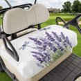thumbnail image 1 of Golf Cart Seat Covers for 2 Seater,Purple Lavender Microfiber Cart Seat Towel Blanket,Pastoral Botanical Floral Dragonfly Absorbent Breathable Non Slip Bench Seats Protector for Golf Course 51"x31", 1 of 9