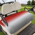 thumbnail image 1 of Golf Cart Seat Covers for 2 Seater, Red Gray Ombre Soft Microfiber Cart Seat Towel Blanket, Modern Gradient Abstract Art Absorbent Breathable Non Slip Bench Seats Protector for Golf Course 51"x31", 1 of 9