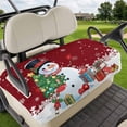 thumbnail image 1 of Golf Cart Seat Covers for 2 Seater,Red Snowman Christmas Microfiber Cart Seat Towel Blanket,Gifts Xmas Tree Winter Snowflake Absorbent Breathable NonSlip Bench Seats Protector for Golf Course 51"x31", 1 of 9