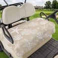 thumbnail image 1 of Golf Cart Seat Covers for 2 Seater,Rustic Coastal Microfiber Cart Seat Towel Blanket,Sea Nautical Summer Beach Starfish Coral Absorbent NonSlip Bench Seats Protector for Golf Course 51"x31", 1 of 9