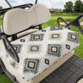thumbnail image 1 of Golf Cart Seat Covers for 2 Seater,Sage Green Aztec Microfiber Cart Seat Towel Blanket,Southwest Boho Ethnic Chic Motifs Absorbent Breathable Non Slip Bench Seats Protector for Golf Course 51"x31", 1 of 9