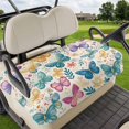 thumbnail image 1 of Golf Cart Seat Covers for 2 Seater,Spring Butterflies Microfiber Cart Seat Towel Blanket,Summer Countryside Leaf Flowers Absorbent Breathable Non Slip Bench Seats Protector for Golf Course 51"x31", 1 of 9