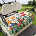 thumbnail image 1 of Golf Cart Seat Covers for 2 Seater, Spring Floral Soft Microfiber Cart Seat Towel Blanket, Botanical Flower Leaf Plant Absorbent Breathable Non Slip Bench Seats Protector for Golf Course 51"x31", 1 of 9