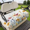 thumbnail image 1 of Golf Cart Seat Covers for 2 Seater,Spring Floral Soft Microfiber Cart Seat Towel Blanket,Colorful Pastoral Flowers Elegant Absorbent Breathable Non Slip Bench Seats Protector for Golf Course 51"x31", 1 of 9