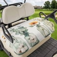 thumbnail image 1 of Golf Cart Seat Covers for 2 Seater, Spring Floral Soft Microfiber Cart Seat Towel Blanket, Eucalyptus Leaf Summer Botanical Absorbent Breathable Non Slip Bench Seats Protector for Golf Course 51"x31", 1 of 9