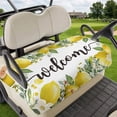 thumbnail image 1 of Golf Cart Seat Covers for 2 Seater,Summer Lemon Microfiber Cart Seat Towel Blanket,Spring Yellow Fruits Green Leaf Plant Absorbent Breathable Non Slip Bench Seats Protector for Golf Course 51"x31", 1 of 9