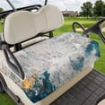 thumbnail image 1 of Golf Cart Seat Covers for 2 Seater,Teal Gray Gold Microfiber Cart Seat Towel Blanket,Modern Minimalist Abstract Gradient Art Absorbent Breathable NonSlip Bench Seats Protector for Golf Course 51"x31", 1 of 9