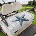 thumbnail image 1 of Golf Cart Seat Covers for 2 Seater, Texas Star Vintage Soft Microfiber Cart Seat Towel Blanket, Navy Blue Wooden Retro Absorbent Breathable Non Slip Bench Seats Protector for Golf Course 51"x31", 1 of 9