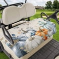 thumbnail image 1 of Golf Cart Seat Covers for 2 Seater,Thanksgiving Pumpkin Microfiber Cart Seat Towel Blanket,Fall Eucalyptus Autumn Leaves Beige Absorbent NonSlip Bench Seats Protector for Golf Course 51"x31", 1 of 9