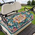 thumbnail image 1 of Golf Cart Seat Covers for 2 Seater,Vintage Southwest Microfiber Cart Seat Towel Blanket,Boho Aztec Farmhouse Pattern Art Absorbent Breathable Non Slip Bench Seats Protector for Golf Course 51"x31", 1 of 9