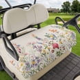 thumbnail image 1 of Golf Cart Seat Covers for 2 Seater,Watercolor Wildflowers Microfiber Cart Seat Towel Blanket,Farmhouse Botanical Flowers Herbs Absorbent NonSlip Bench Seats Protector for Golf Course 51"x31", 1 of 9