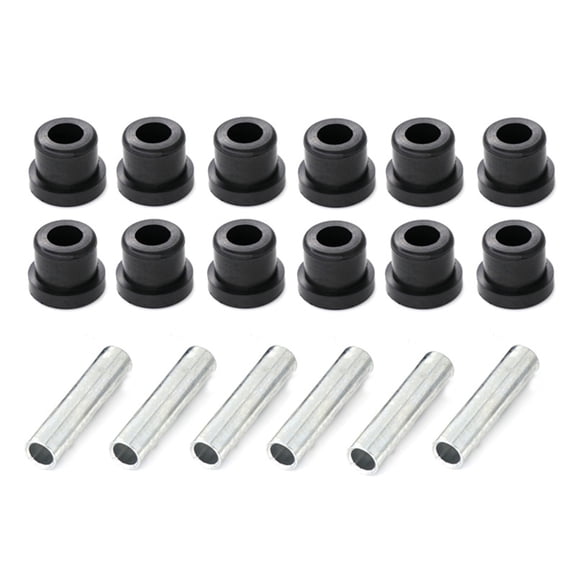 Golf Cart Shackle Bushing Set Stainless Steel Rubber Bushings For Rear Suspension Spring Replacement