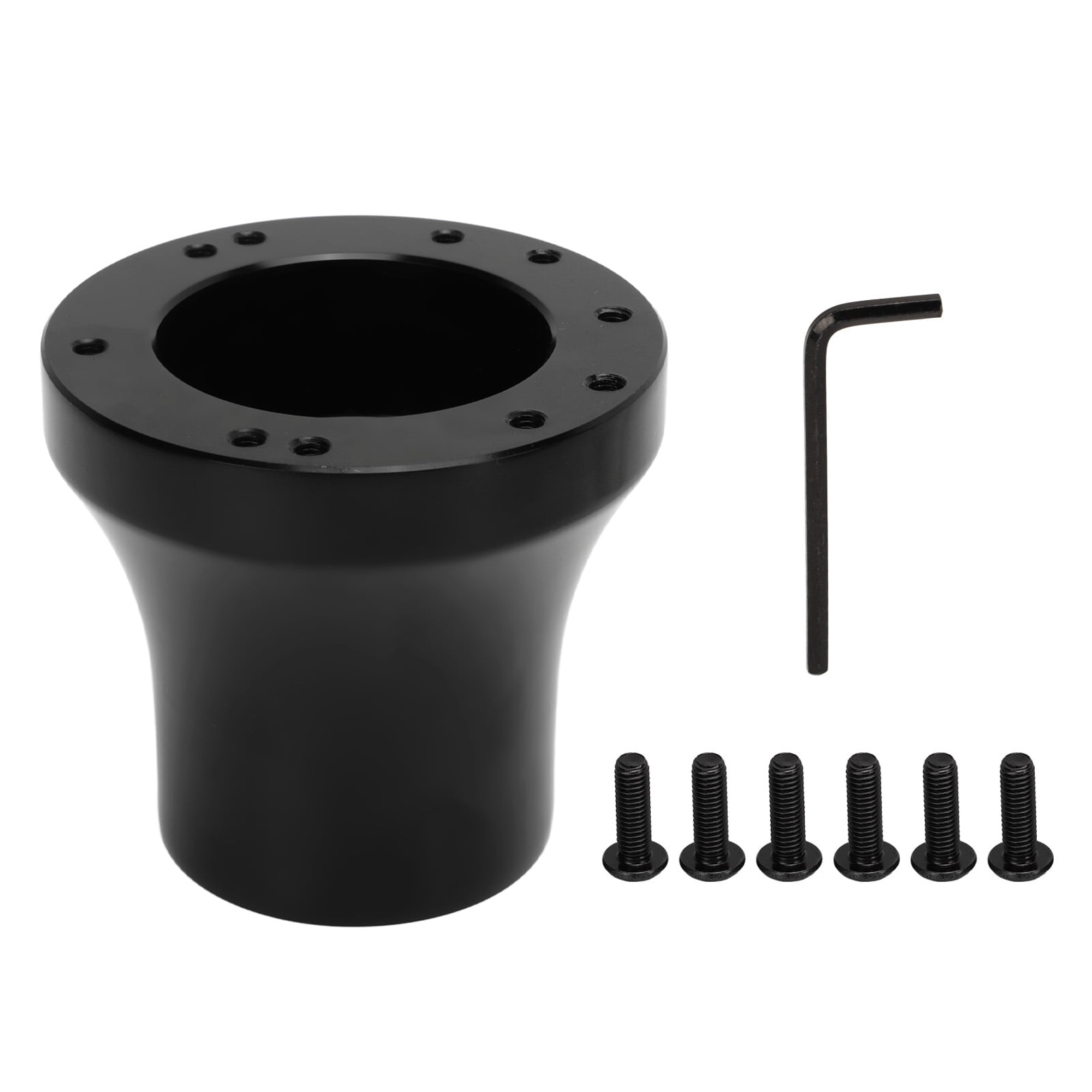 Golf Cart Steering Wheel Adapter Hub 5 Hole 6 Hole Black Replacement For Club Car Precedent