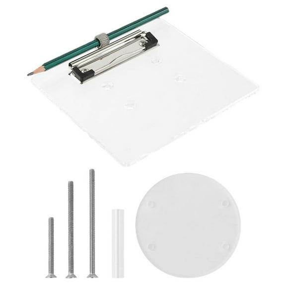 Golf Cart Steering Wheel Scorecard Holder Acrylic Scoreboard Clear With Penclip