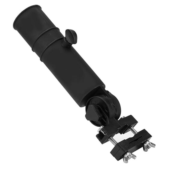 Golf Cart Umbrella Holder Stand, Adjustable Universal Umbrella Clamp for Chair, Outdoor Wheelchair Umbrella Holder for Push Cart Fishing Beach Chair Bike Stroller Trolley, Black