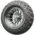 thumbnail image 1 of Golf Cart Wheels and Tires - 12" RHOX RX102 Chrome w/ All Terrains - Set of 4, 1 of 3