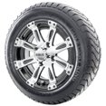 thumbnail image 1 of Golf Cart Wheels and Tires - 12" RHOX RX171 Machined w/ Low Pro Tires - Set of 4, 1 of 3
