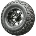 thumbnail image 1 of Golf Cart Wheels and Tires - 12" RHOX RX252 Black w/ All Terrains - Set of 4, 1 of 3
