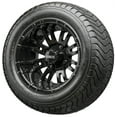 thumbnail image 1 of Golf Cart Wheels and Tires - 12" RHOX RX271 Black w/ Low Pro Tires - Set of 4, 1 of 3