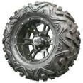 thumbnail image 1 of Golf Cart Wheels and Tires - 12" RHOX RX321 Black w/ All Terrains - Set of 4, 1 of 3