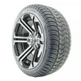 thumbnail image 1 of Golf Cart Wheels and Tires Combo - 14" RHOX SS RX350 w/ Low Pro Tires - Set of 4, 1 of 1
