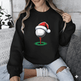 thumbnail image 1 of Golf Christmas Holiday Icon Winter Sports Humor Funny Sweatshirt, up to size 5XL, 1 of 2