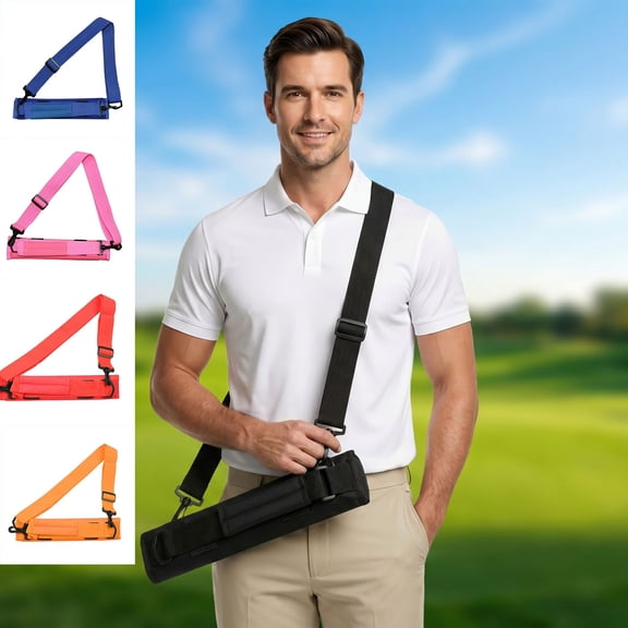Golf Club Bag Mini Lightweight Portable Handheld Golf Bag with Single Shoulder Strap for Driving Range Golf Course Training Men Women Kids,Blue