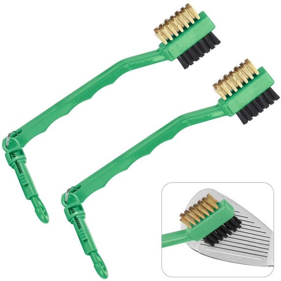 Golf Club Brush, Plastic Cleaning Brush, Small Size 2Pcs Cleaning Tool Accessories Multiple Uses for Golf