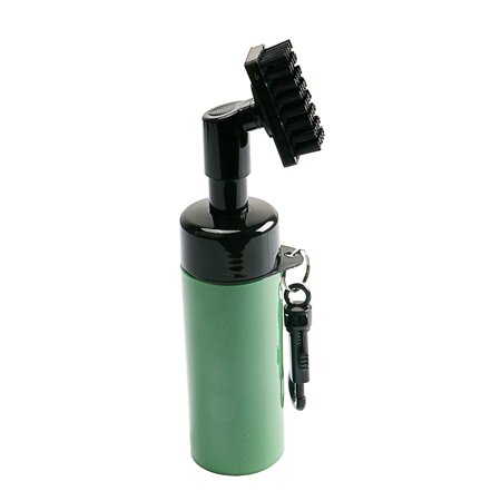 Golf Club Brush with Groove Cleaner with Water Bottle Easy to Operate Accessory Multipurpose Lightweight Quality Bristles Detachable Design Green