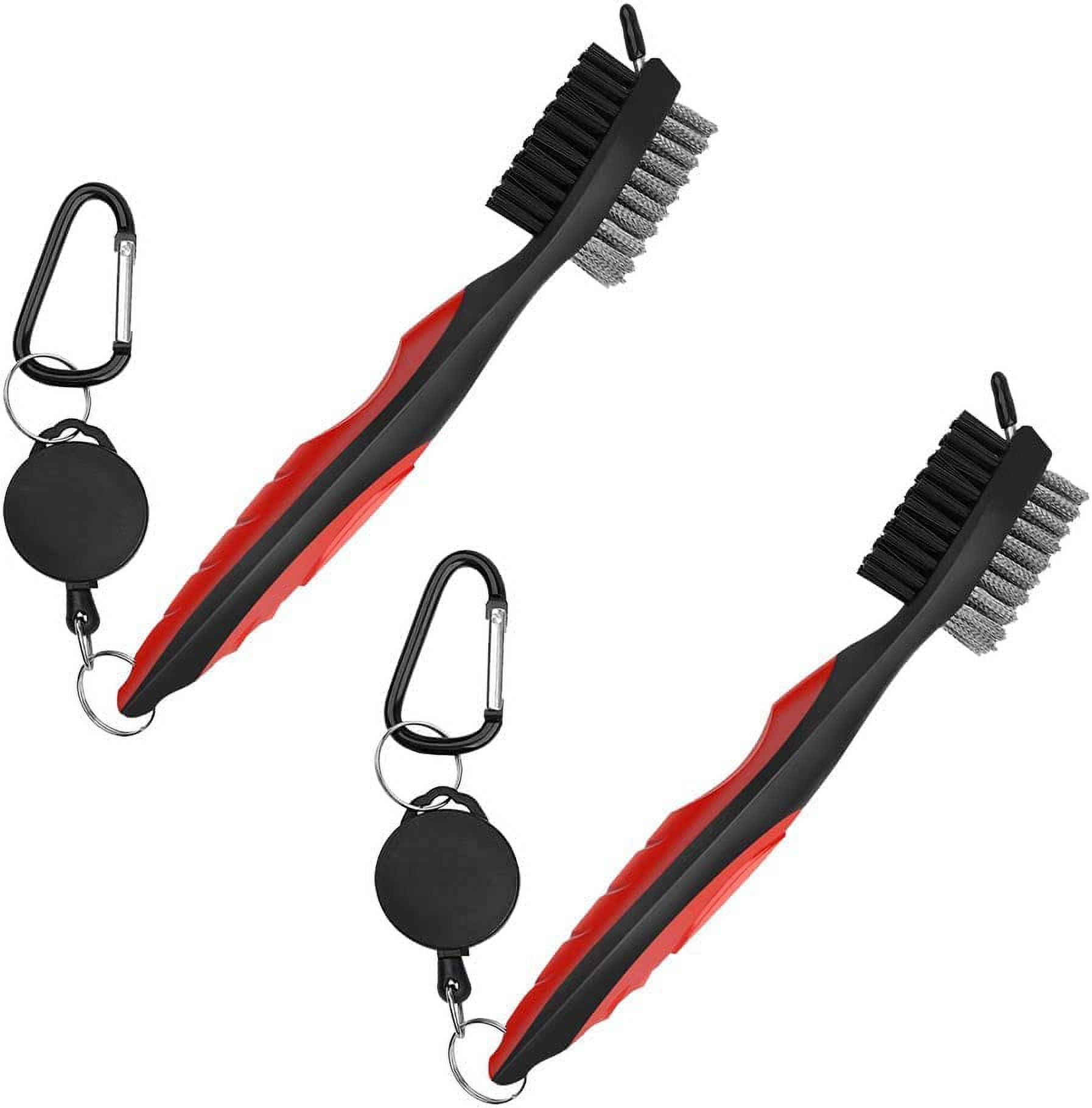 Golf Club Brushes 2 Pack Double Sided Brush Multi Function Brush for