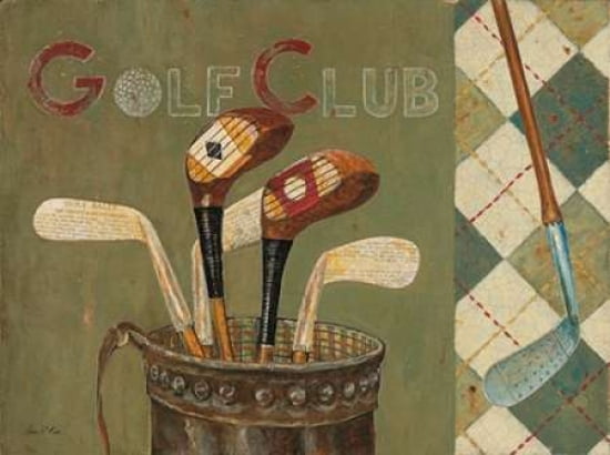 Golf Club Canvas Art - Arnie Fisk (18 x 24)