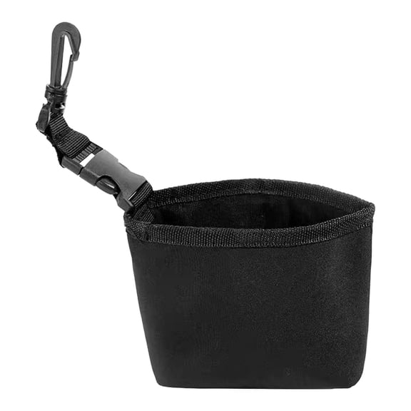 Golf Club Cleaning Bag with Microfiber Towel, Removable Scrubber for Irons and Woods, Machine Washable Golf Accessory