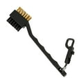 thumbnail image 1 of Golf Club Cleaning Brush with Retractable Clip & Dual Bristles for Irons Woods Hybrids Portable Golf Accessories with Cleaning Spike for Dirt Grass Grime Removal On Course or Driving Range, 1 of 5