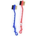 thumbnail image 1 of Golf Club Cleaning Brush with Double Sided, Brass & Nylon Bristle(Choose Your Favorite Color), 1 of 5
