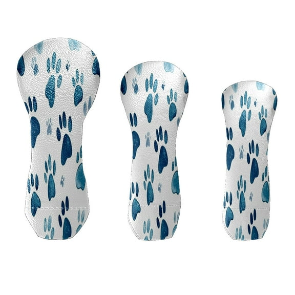 Golf Club Cover Velvet Lining Suitable for the First Wood, Fairway Wood and Hybrid Club Head Cover Golf Gifts Cute Paw Prints