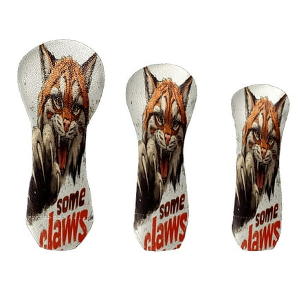 Golf Club Cover Velvet Lining Suitable for the First Wood, Fairway Wood and Hybrid Club Head Cover, Suitable for Men and Wome Ferocious Lion