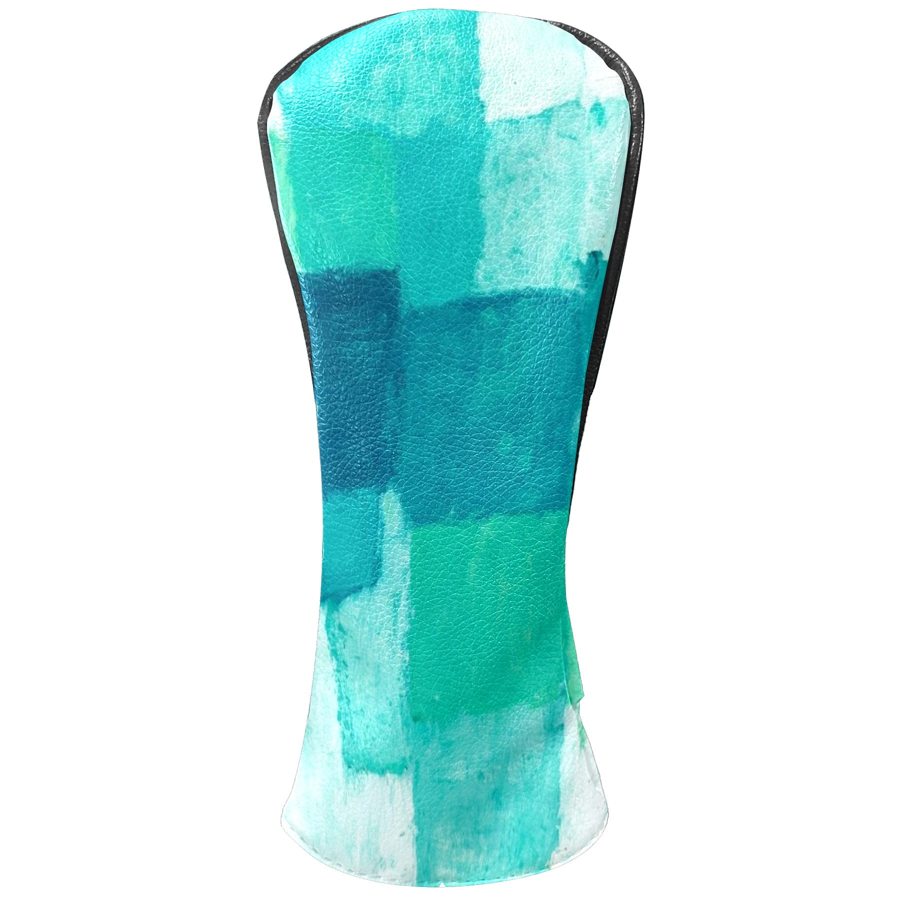 Golf Club Covers, Abstract Art Painting Premium PU Leather Driver Hybrid Putter Head Covers with Velvet Lining, Waterproof Golf Gifts for Men Women