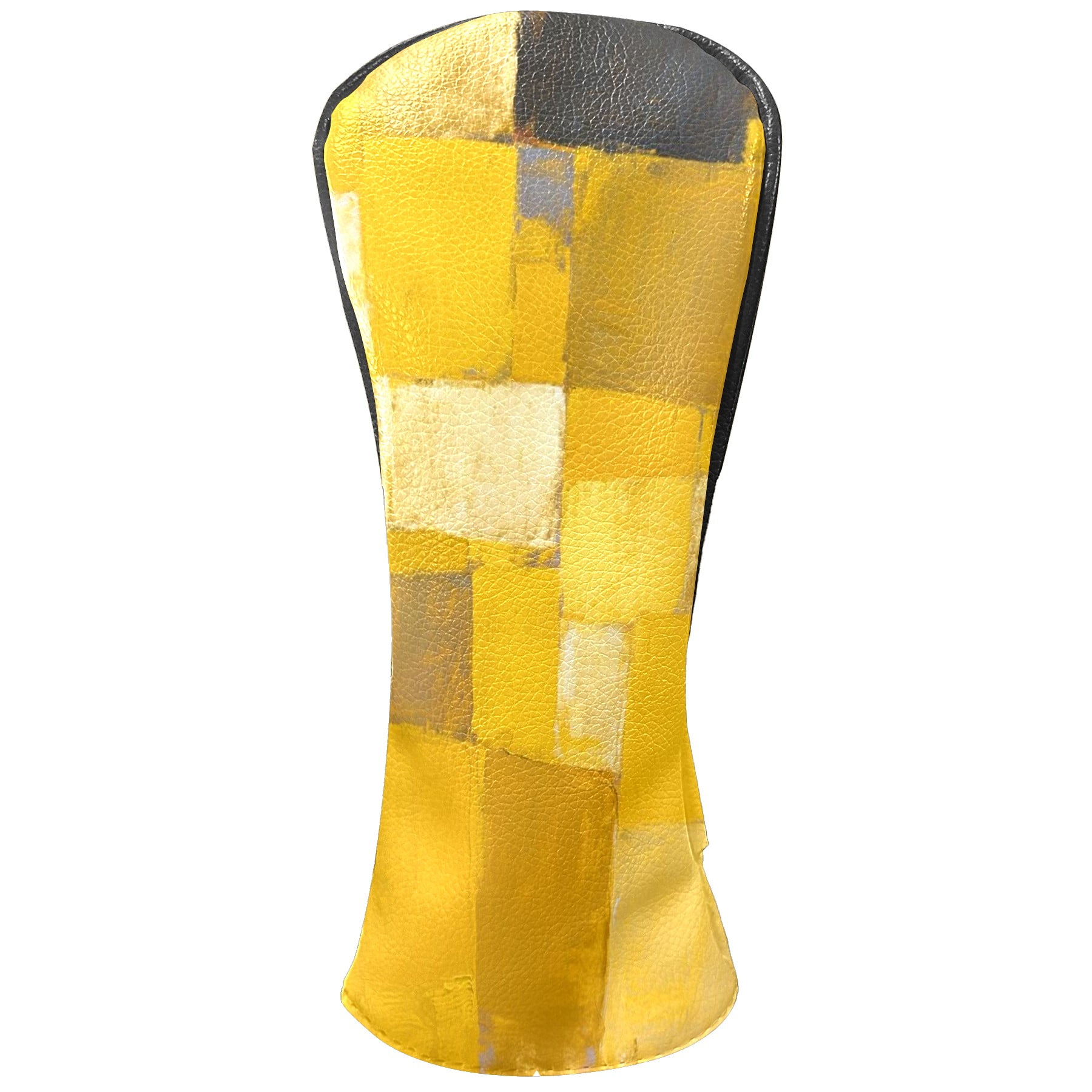 Golf Club Covers, Abstract Art Painting Premium PU Leather Driver Hybrid Putter Head Covers with Velvet Lining, Waterproof Golf Gifts for Men Women